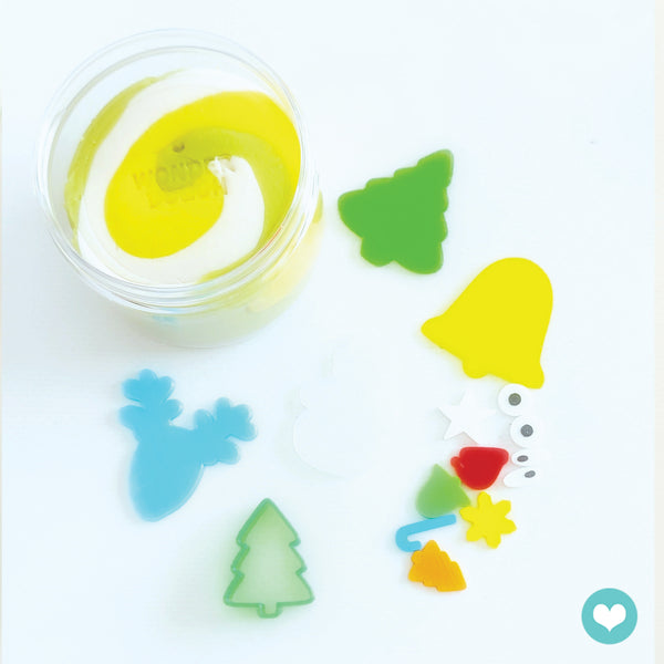 Christmas Surprise Green, Yellow & White Activity Jars 225g