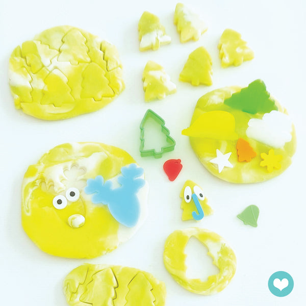 Christmas Surprise Green, Yellow & White Activity Jars 225g